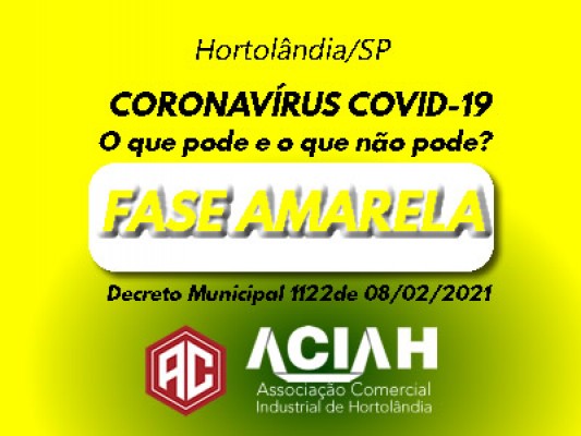 Hortolândia volta para fase amarela