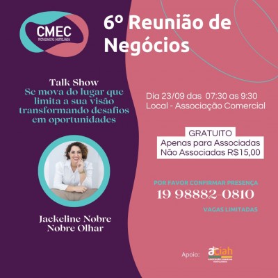 Reunião de Negócios da CMEC Protagonista!