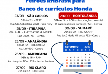 Mais sobre post: Feirões RHBrasil para Banco de Talentos da Honda!